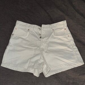 We The Free High Waist White Shorts
